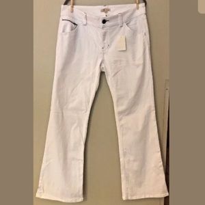 NWT! CABi White Jeans 14 Boot Cut Stretch 335R